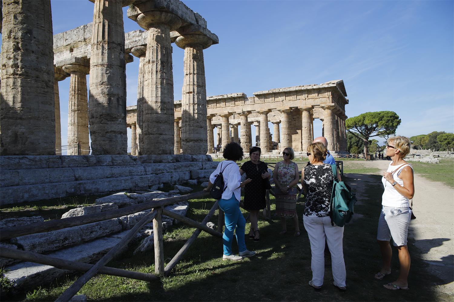 De tempels van Paestum in Campania